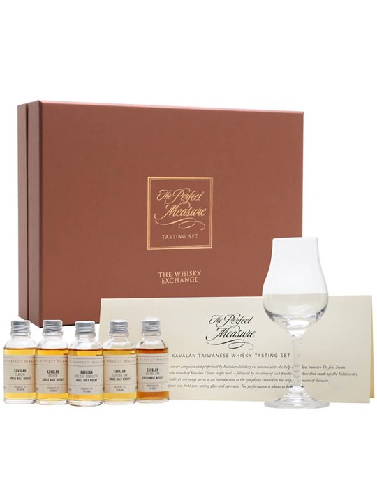 Kavalan Taiwanese Whisky Tasting Set With Glass / 5x3cl Single Whisky
