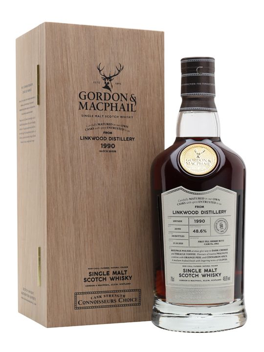 Linkwood 1990 / 30 Year Old / Sherry Cask / Connoisseurs Choice Speyside Whisky