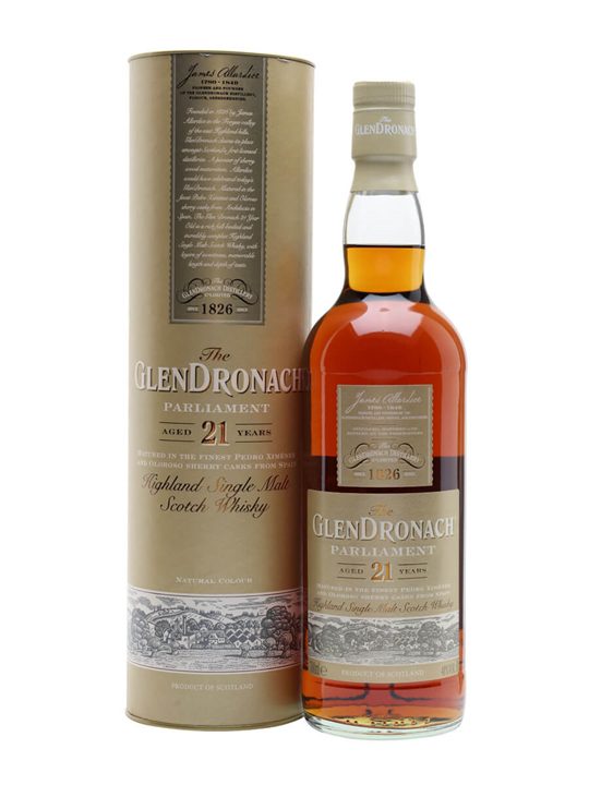 Glendronach 21 Year Old Parliament / Sherry Cask Highland Whisky