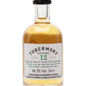 Tobermory 12 Year Old Miniature Island Single Malt Scotch Whisky