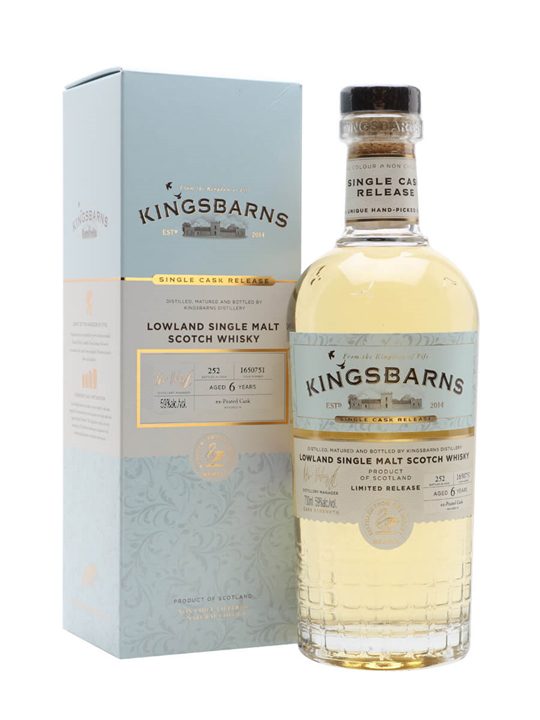 Kingsbarns 6 Year Old Ex Peated Single Cask Lowland Whisky
