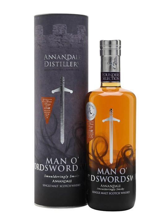 Annandale 2017 / Sherry Cask / Peated Man O' Swords Lowland Whisky