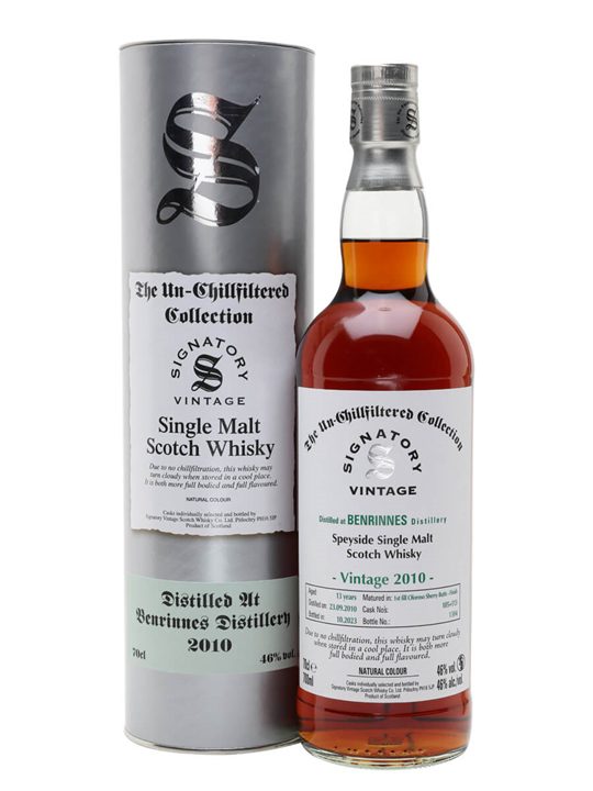 Benrinnes 2010 / 13 Year Old / Sherry Cask 105+113 / Signatory Speyside Whisky