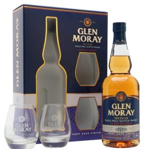 Glen Moray Port Cask Finish / Glass Set Speyside Whisky