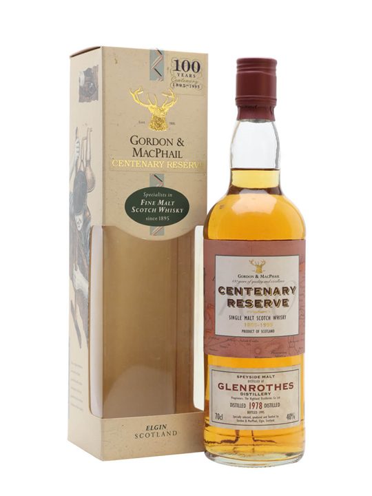 Glenrothes 1978 Centenary Reserve Speyside Single Malt Scotch Whisky